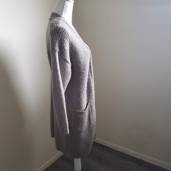 Cortefiel Women Wool Blend Knitted Cardigan Tan Brown Size Medium EUR - Picture 3 of 10